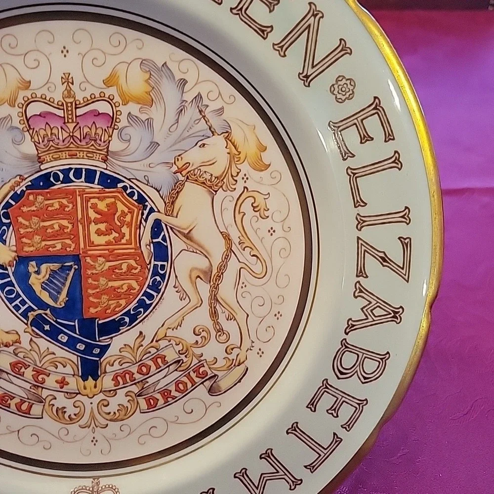 VTG Queen Elizabeth II Coronation‎ 1953 Paragon Plate 10 5/8